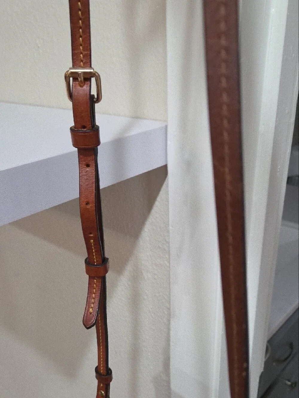 Dooney & Bourke Black Crossbody with Brown Leather Accents